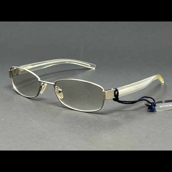 Burberry B8968S-5N7 Silver 51mm Light Grey Lens Oval Metal Women's Sunglasses - Picture 1 of 6